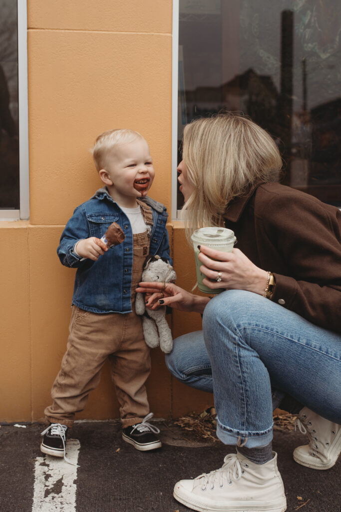 Candid family photo in Forest Hill, Richmond, VA